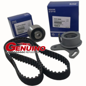 HYUNDAI ACCENT 06  VERNA GETZ XCITE MATR 1.6 X3     KIT JUEGO BANDA TEMPLADOR TIEMPO DISTRIBUCION